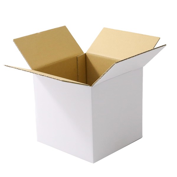 Earth Cardboard ID0751 Cardboard, 60 Size, Cube, White, 5 Pieces, Cardboard, Square, Small