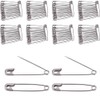 Safety Pins in 100 packs,Sliver Safety Pins for Clothes,27mm Nickel