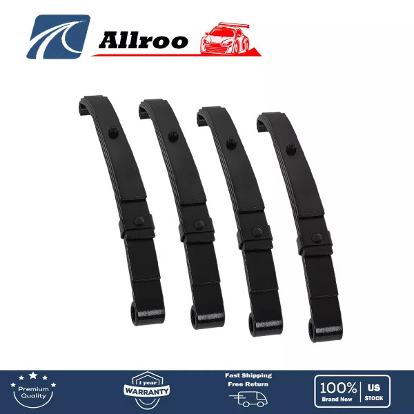 ALLROO Set of 4 Trailer Leaf Spring 4 Leaf Double