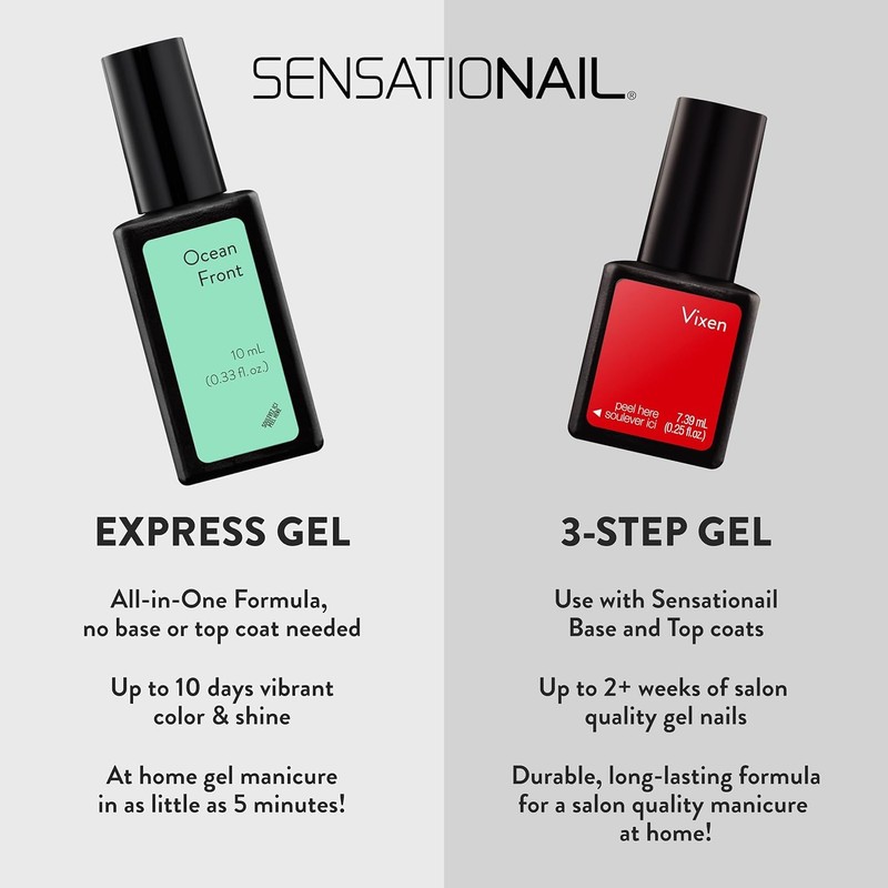 Sensationail Express Gel One Step Nail Polish, Cafe Au Lait,