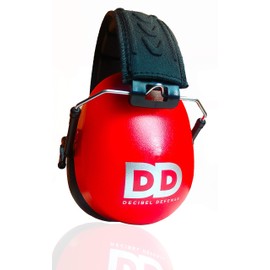 DECIBEL DEFENSE Professional Safety Ear Muffs 37dB NRR - The HIGHEST Rated & MOST COMFORTABLE Ear Protection for Shooting & Industrial Use - PROFESSIONAL HEARING PROTECTION (SAFETY RED)