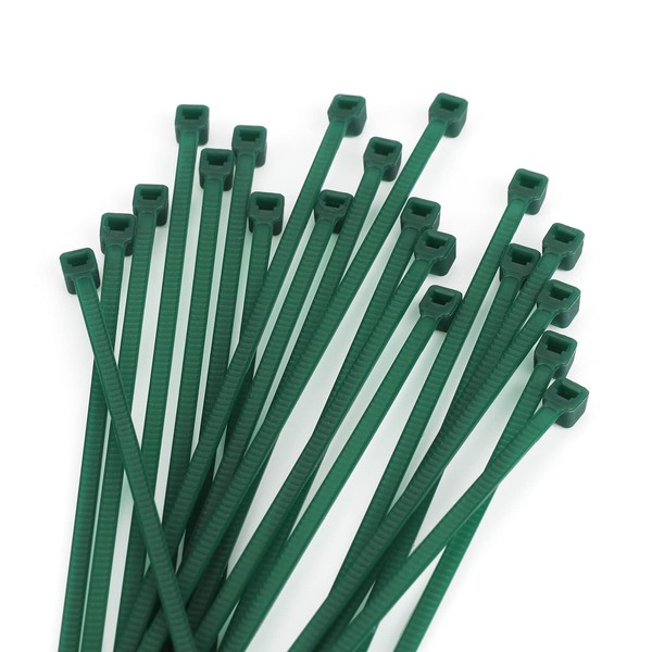 KINGLAKE GARDEN KINGLAKE GARDEN Green Zip Ties, 6 Inch Plastic