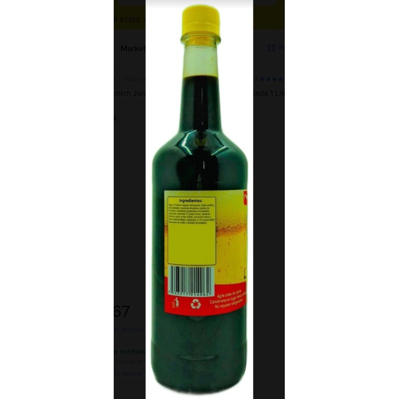 Frutimich Jarabe Sabor Cuba Para Michelada 1 Litro