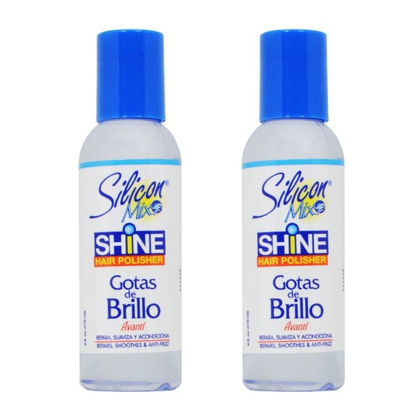 Silicon Mix Shine Hair Drops Polisher 4oz"Pack of 2"