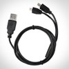[10 FT] Omnihil Micro/Mini-USB Splitter Cable Compatible with Hand Controlled