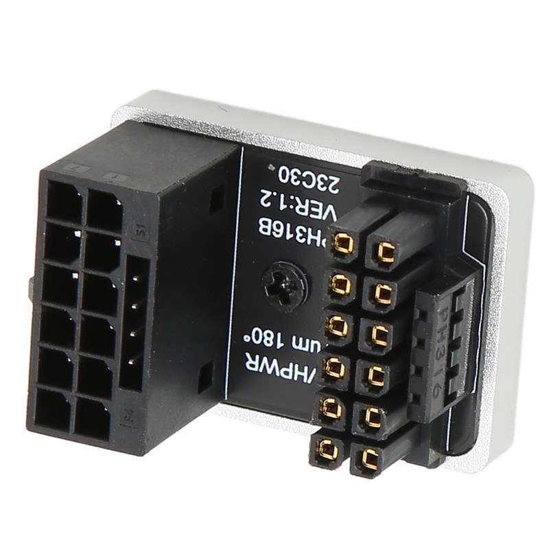 ATX 16Pin Male to 16pin Female 180 Degree Angled Adapter