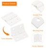 sourcing map 4Pcs Acrylic Hinges, 1.8 x 1.34 Inch Mini