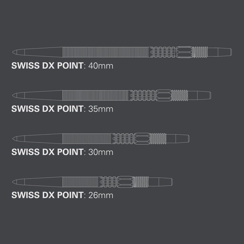 Target Darts Swiss Point DX Dart Points (3 Pack Set