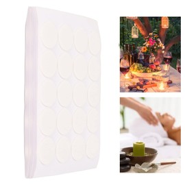 Pegatinas de Cera Caliente, Forma Redonda DIY 200 Piezas Pegatina de Mecha Fijación Impermeable Transparente para Fijar Mecha de Vela, Pegatinas de Mecha de Vela, Mechas de Resistencia al Calor