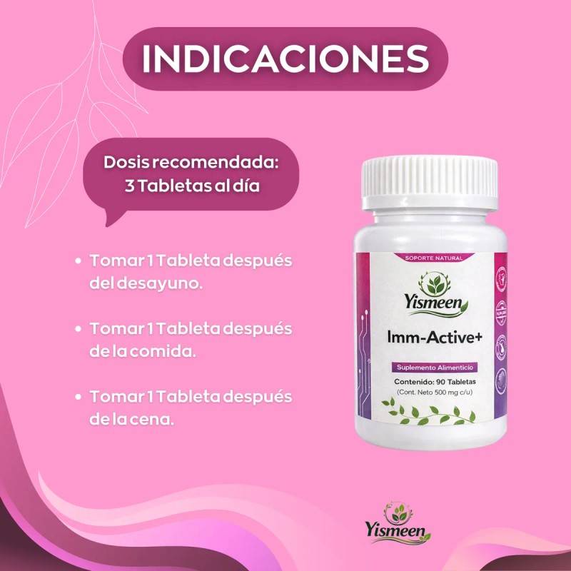 Yismeen Imm Active Meses 180 Tabletas Sabor