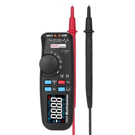 Digital Multimeter, TRMS 6000 Counts Auto Manual Ranging Digital Multimeter AC/DC Voltage Current Resistance Capacitance Frequency Temperature Multi Testers Voltmeter Ammeter with Backlit LCD