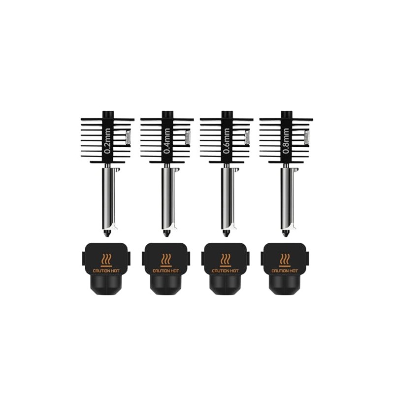 4-Pack Hardened Steel Nozzle Kit for Bambu Lab A1 Series