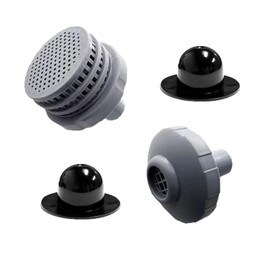 SIGANDG Above Ground Swimming Pool Parts Kit with 1.25" Outlet Pool Filter & Inlet Nozzle and Pool Plug Stopper, Pool Water Jet Connector Kit, Replacement Part for Intex/Coleman Pool Accessories