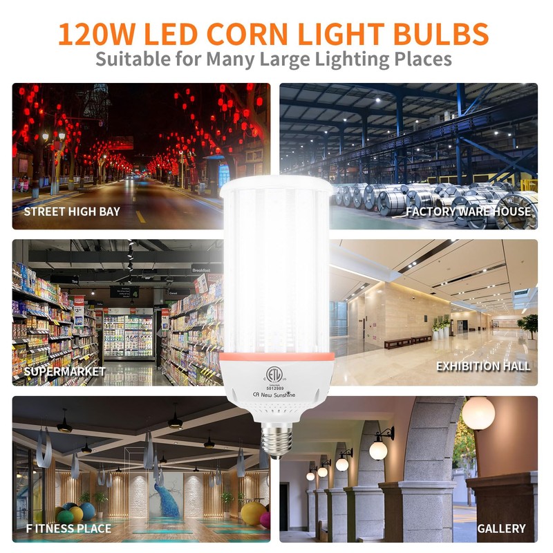 1200W Equivalent Led Corn light bulbs,18000 Lumen LED Corn Bulb
