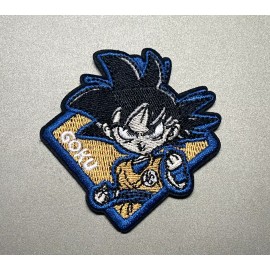 Dragon Ball Z Kid Goku Embroidered Iron On Patch 2.75x2.75 Inch