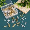 Beadthoven 60sets 8 Styles Tibetan S Hook Ring Toggle Clasps