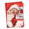 Tanked Santa - Tipsy Santa Merry Christmas Note Card with
