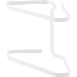 Yamazaki Industrial 1555 Triangular Corner with Drainage Net, White, W 8.1 x 4.3 x H 5.9 inches (20.6 x 10.8 x 15 cm) (Does Not Include Cushion), Tower Stainless Steel, Garbage Container