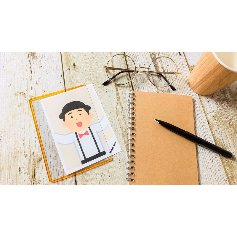 Hagoromo No. 82165 Pressed Color L-format Photo Case, 5 Pieces,