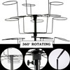uyoyous 6-Tier Hats Display Rack Rotating Retail Hat Rack Stand