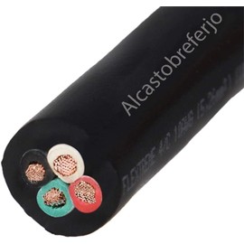 10/4 SOOW 4 Wire Bulk Cable, 10 Ft | Alcastobreferjo | 30 Amps 600v Water and Oil Resistant
