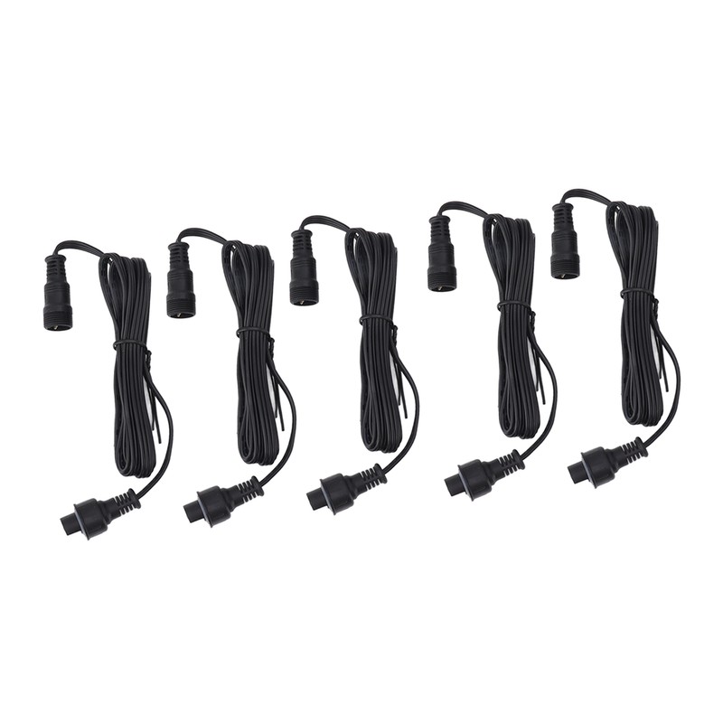 5pcs 4.9ft Deck Light Extension Cable IP67 Waterproof Extension Cord