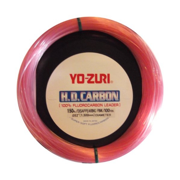 Yo-Zuri 30-Yard HD Fluorocarbon Leader Line, Pink, 100-Pound