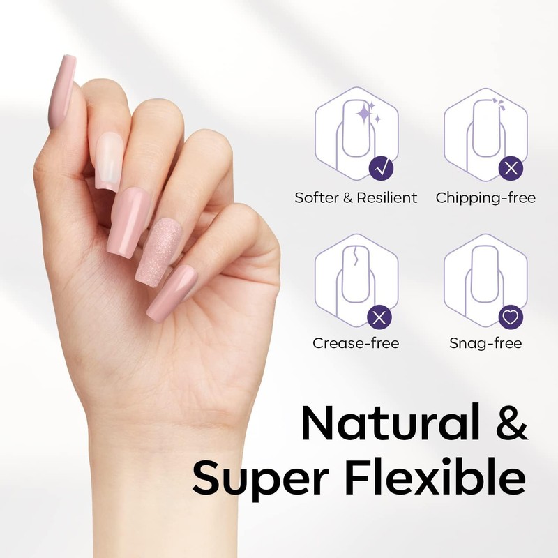 Modelones Nail Tips, 510 Pieces, Full Cover Nail Tips Set,