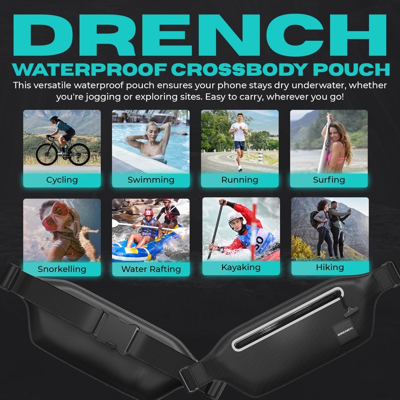 DRENCH - Funda impermeable para teléfono Bolsa transparente para conciertos.