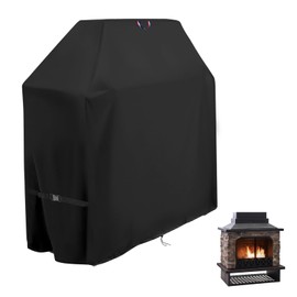 Topcover Outdoor Fireplace Cover, Heavy Duty Waterproof 42inch Tall Patio Wood Burning Fireplaces Cover - 42"L x 24"W x 48"H