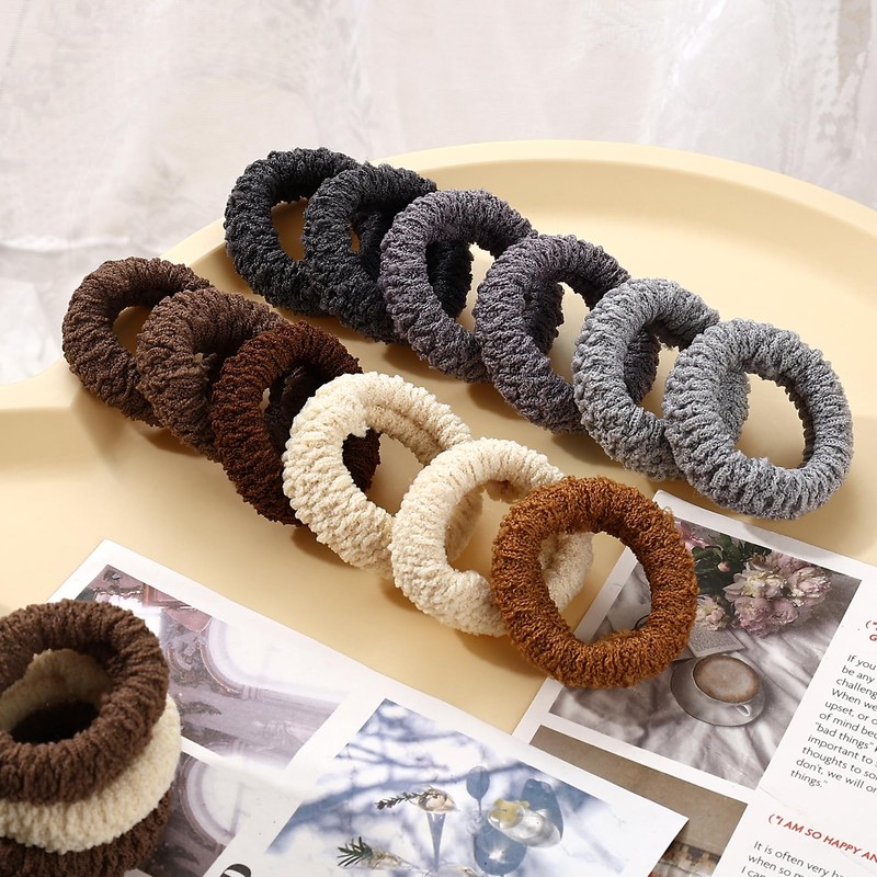 Mirlern 36 Pcs Soft Seamless Hair Ties, Elastic Hair Ties