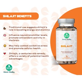 Shilajit | 60% Fulvic Acid | 2 Months Supply | 700 mg per Capsule | UK Made | No Nasty Fillers | Vegan
