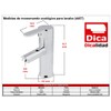 DICA 4457 Monomando para Lavabo, Llaves para Lavabo, Grifo de