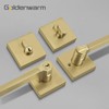 goldenwarm Exterior Deadbolt and Keyed Entry Door Handle Set, Brushed