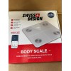Swiss Design Wireless Body Fat Analysis Glass Bath Scale New