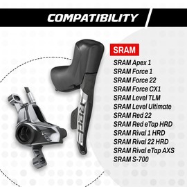 epic Disc Brake Pads for SRAM Red, Apex, Rival, Force & Level Ultimate Brakes | Organic, Semi-Metallic, Sintered, Ceramic, E-Bike Options | Quiet, Durable, High-Performance | 1 Set (Organic)