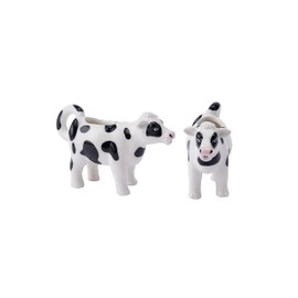 CGB Giftware | Mini Cow Milk Jug | Holds 30ml | Kitchen Accessory | Black and White | Gift Boxed | Loft Range | GB05791