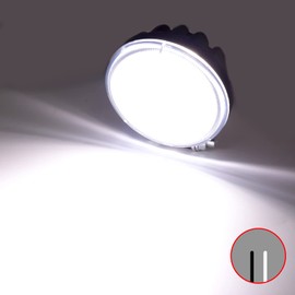 Biqing Motorcycle Spotlight Cob LED Driving Light Super Bright White Fog Lamp 18W Off-Road Car Truck Tractor Boat Work Light 4x4 ATV SUV UTV (2pcs)