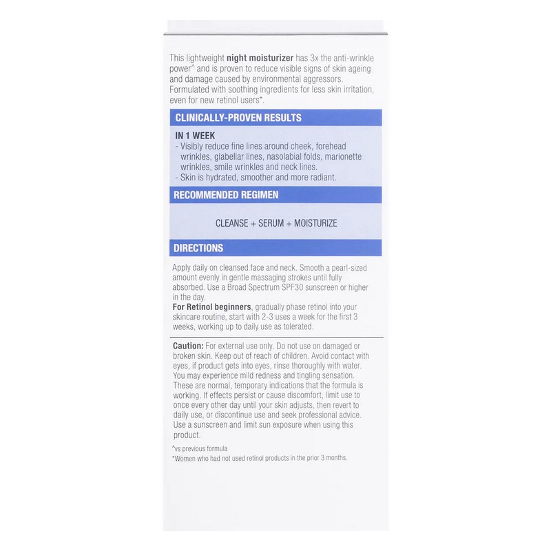 Neutrogena Visible Repair Night Moisturiser Cream 30mL