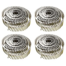 Siding Nails 1-1/4-Inch x .092-Inch, 15-Degree Collated Wire Coil, Full RoundHead, Ring Shank, Hot-Dipped Galvanized, 1600 Count for Rough Nailing of Lathing and Sheathing Materials by BOOTOP