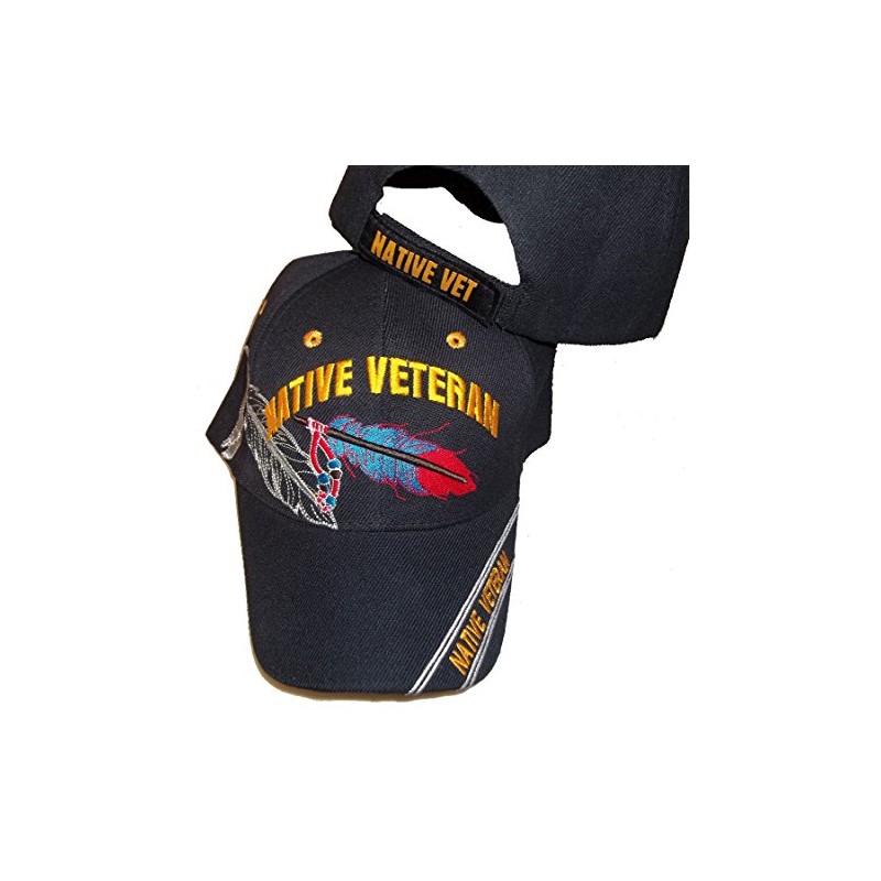 Native Veteran Adjustable Embroidered Hat Baseball Cap Army Marine Navy