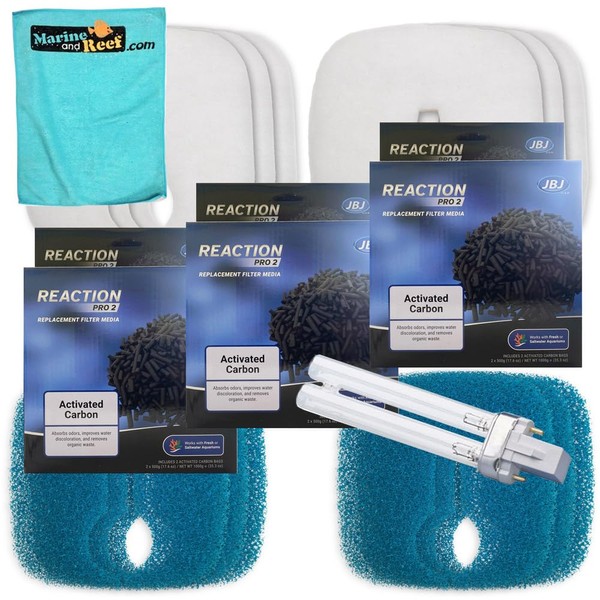 JBJ Reaction Pro 2 RPC-100 Filter Replacement Filter Media Annual