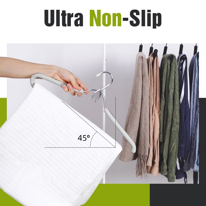 Spring Fever Foam Padded Clothes Hangers with Hooks - Sponge