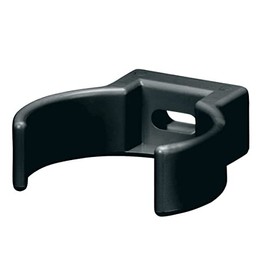 Pipe Holder/Pipe Clamp U-Shape for Downpipe DN 60, Plastic, Colour: Anthracite