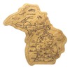 Totally Bamboo Destination Michigan State Shaped Serving and Cutting Board,