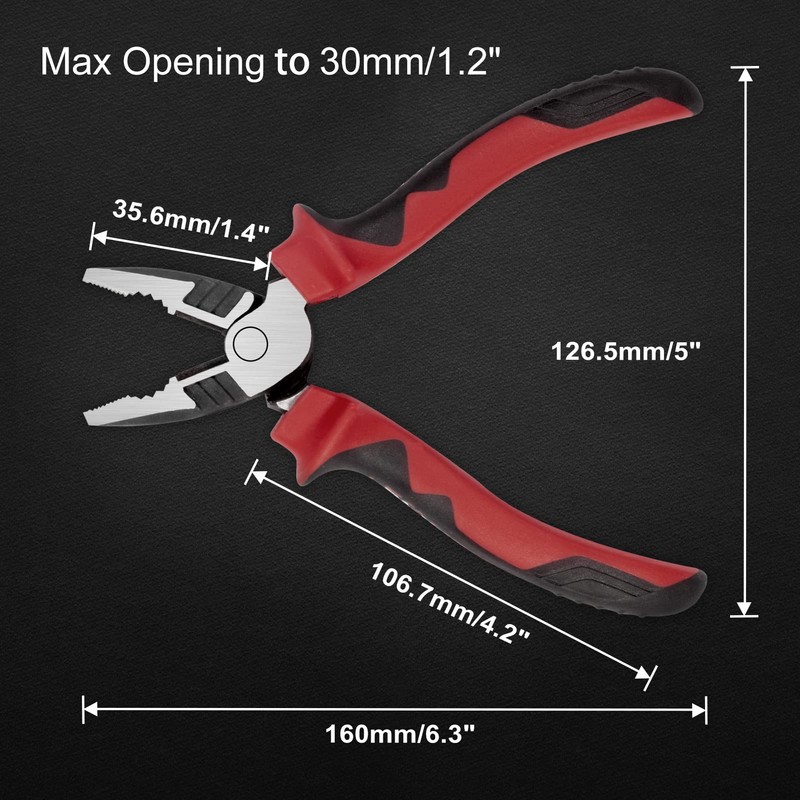 LEONTOOL Strong Pliers, Eccentric Power Pliers, Multi-functional Pliers, 6.3 inches