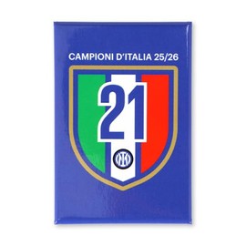 Inter - Magnete Stampato Fondo Blu 21° Scudetto Campioni d'Italia 25/26