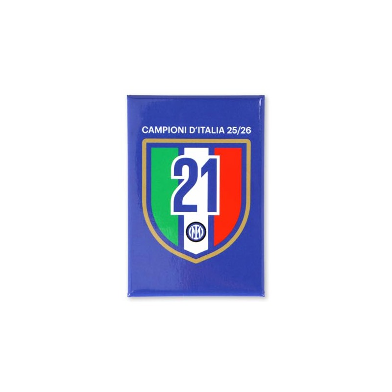 Inter - Magnete Stampato Fondo Blu 21° Scudetto Campioni d'Italia