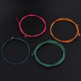 Bass Strings, Steel Bass Strings, Flatwound Bass Guitar Strings Band for Bass Beginner Musical Instrument Repair Piano Shop