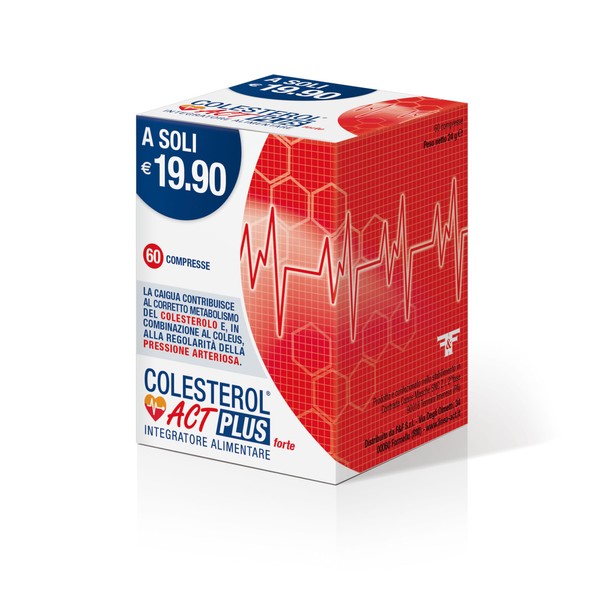 Colesterol ACT Plus Forte 60 Tablets - Dietary Supplement Metabolism Cholesterol